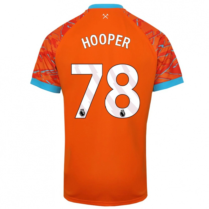 Danxen Mujer Camiseta Finley Hooper #78 Naranja Blanco Portero Equipación 2025/26 La Camisa