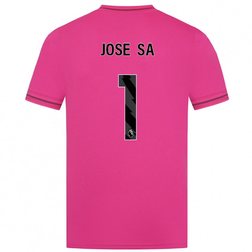 Danxen Mujer Camiseta José Sá #1 Negro Magenta Portero Equipación 2025/26 La Camisa