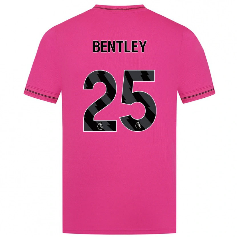 Danxen Mujer Camiseta Daniel Bentley #25 Negro Magenta Portero Equipación 2025/26 La Camisa