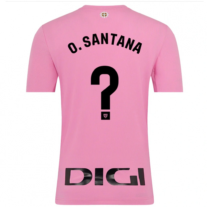 Danxen Mujer Camiseta Olatz Santana Amado #0 Rosa Negro Portero Equipación 2025/26 La Camisa