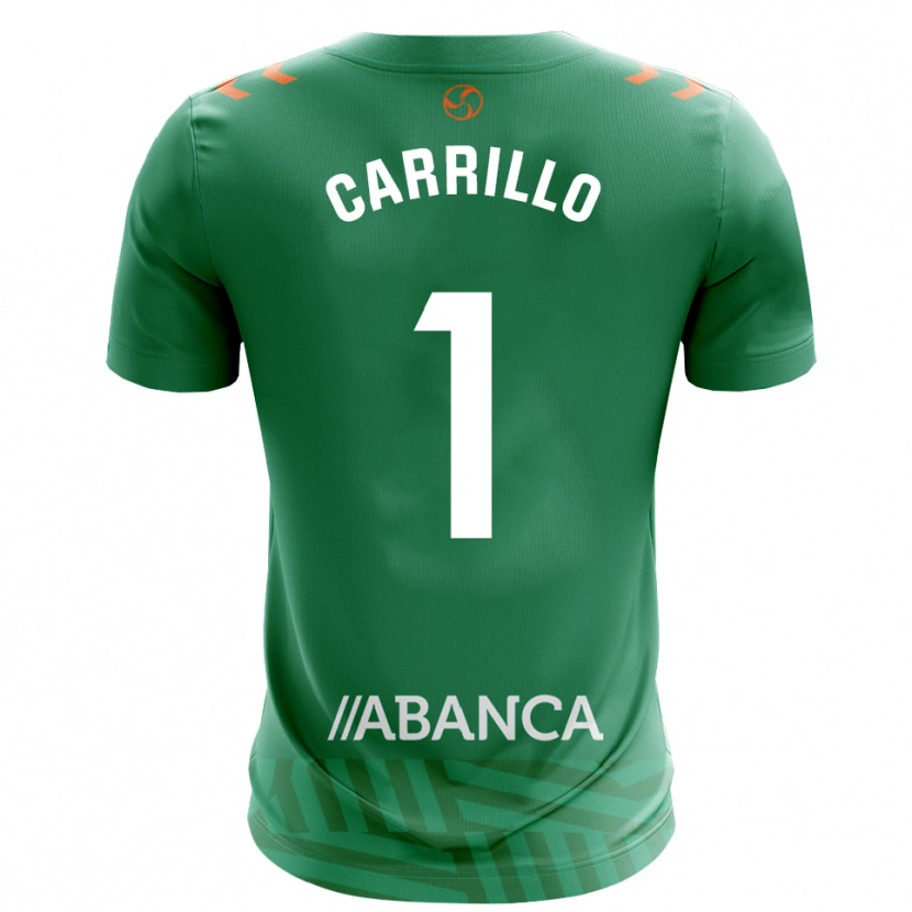 Danxen Mujer Camiseta Coke Carrillo #1 Verde Blanco Portero Equipación 2025/26 La Camisa