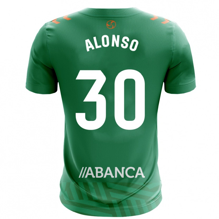 Danxen Mujer Camiseta Adriana Alonso #30 Verde Blanco Portero Equipación 2025/26 La Camisa