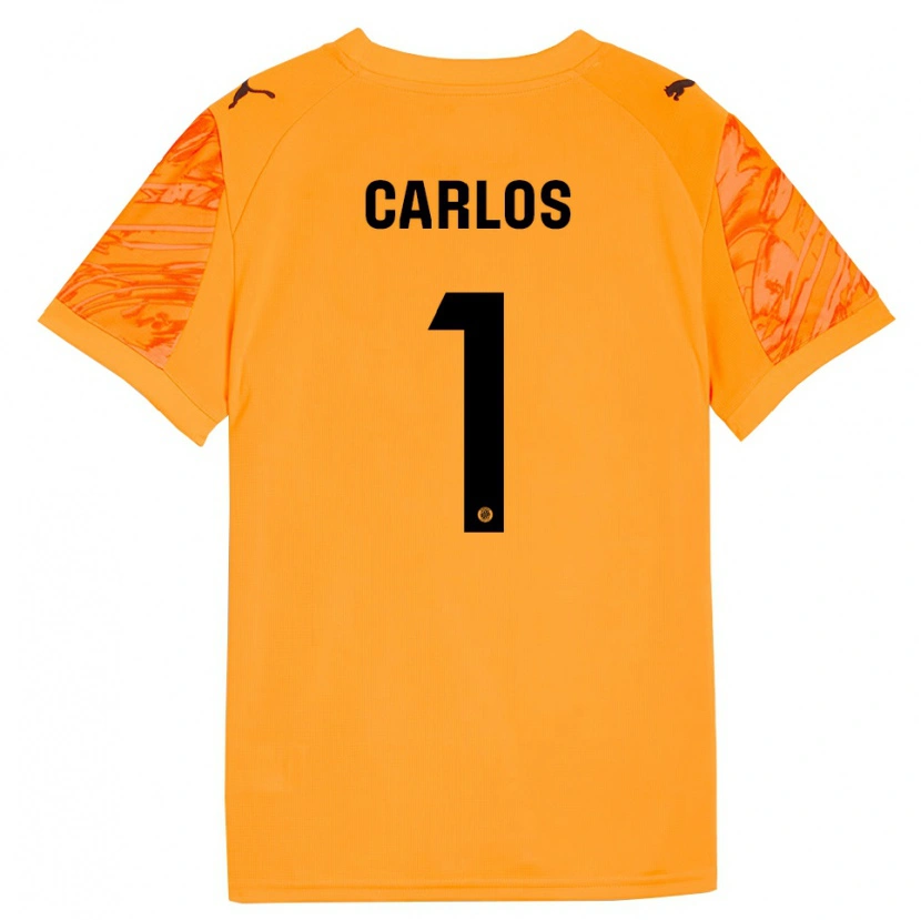 Danxen Mujer Camiseta Juan Carlos #1 Naranja Negro Portero Equipación 2025/26 La Camisa