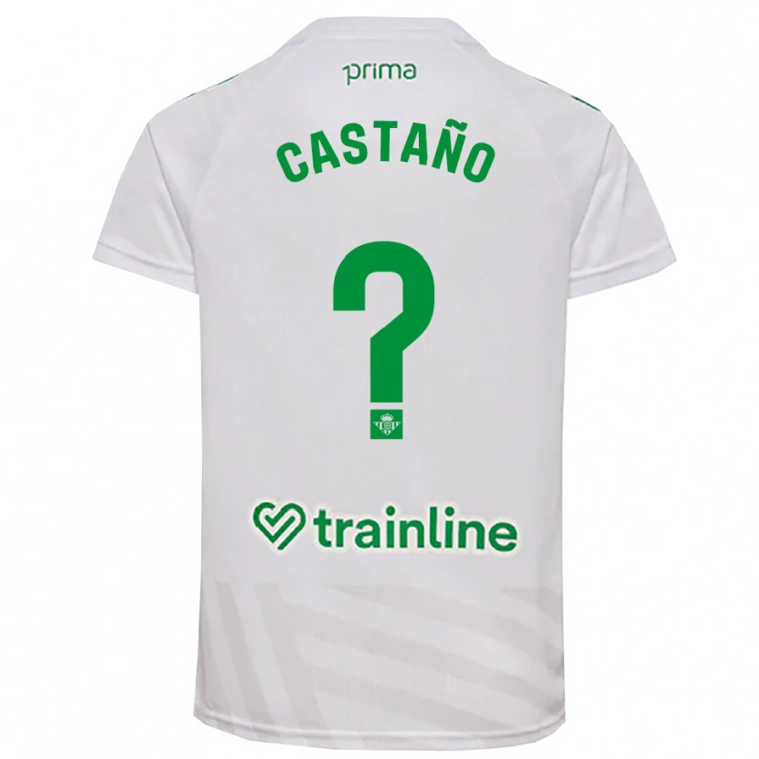 Danxen Mujer Camiseta Jesús Castaño #0 Verde Blanco Portero Equipación 2025/26 La Camisa