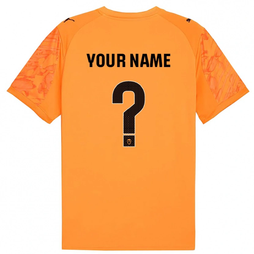 Danxen Mujer Camiseta Valencia Naranja Negro Portero Equipación 2025/26 La Camisa