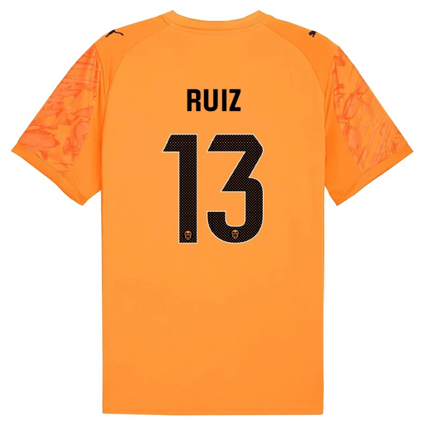 Danxen Mujer Camiseta Nil Ruiz #13 Naranja Negro Portero Equipación 2025/26 La Camisa