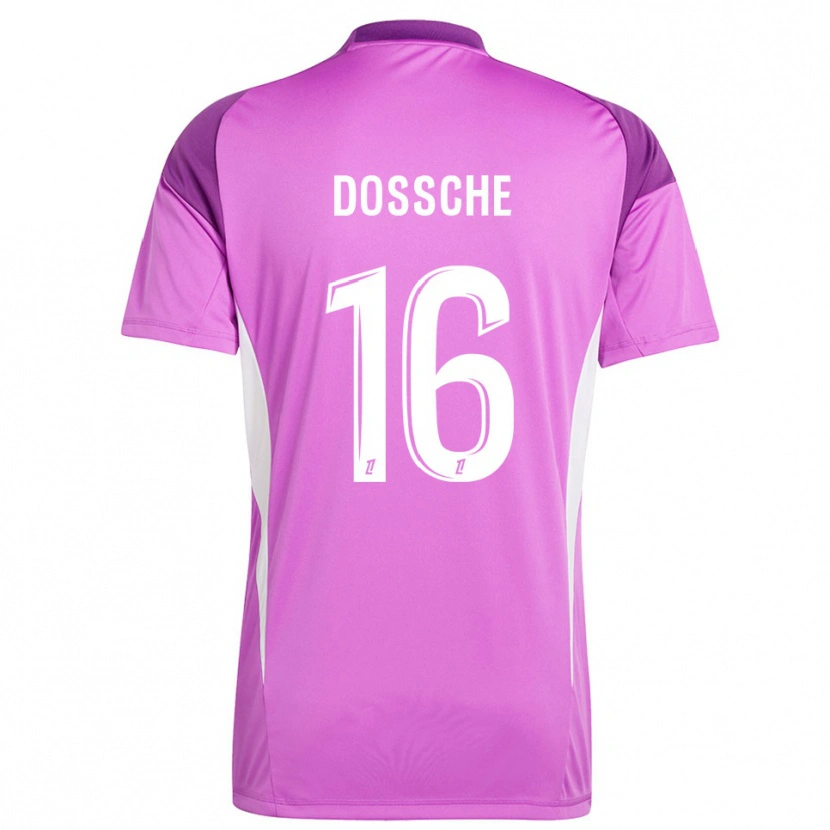 Danxen Mujer Camiseta Marvin Dossche #16 Blanco Lilo Portero Equipación 2025/26 La Camisa
