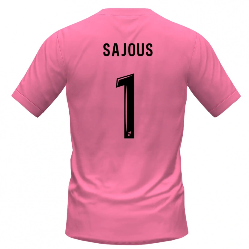 Danxen Mujer Camiseta Thomas Sajous #1 Rosa Negro Portero Equipación 2025/26 La Camisa