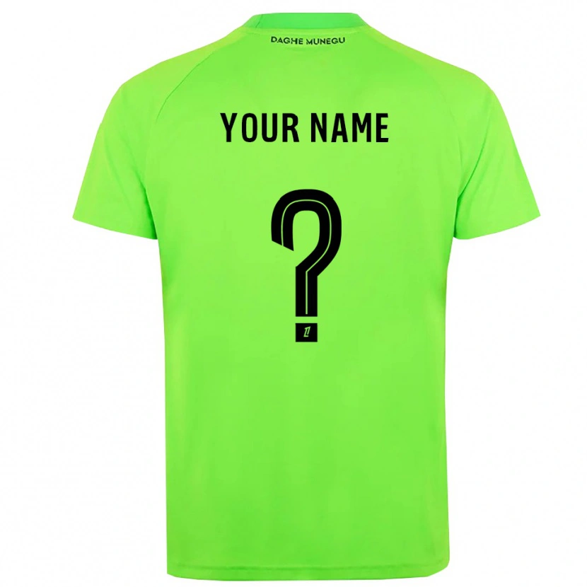 Danxen Mujer Camiseta AS Monaco Verde Negro Portero Equipación 2025/26 La Camisa