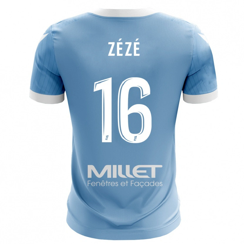 Danxen Mujer Camiseta Yanel Zézé #16 Azul Cielo Claro Portero Equipación 2025/26 La Camisa