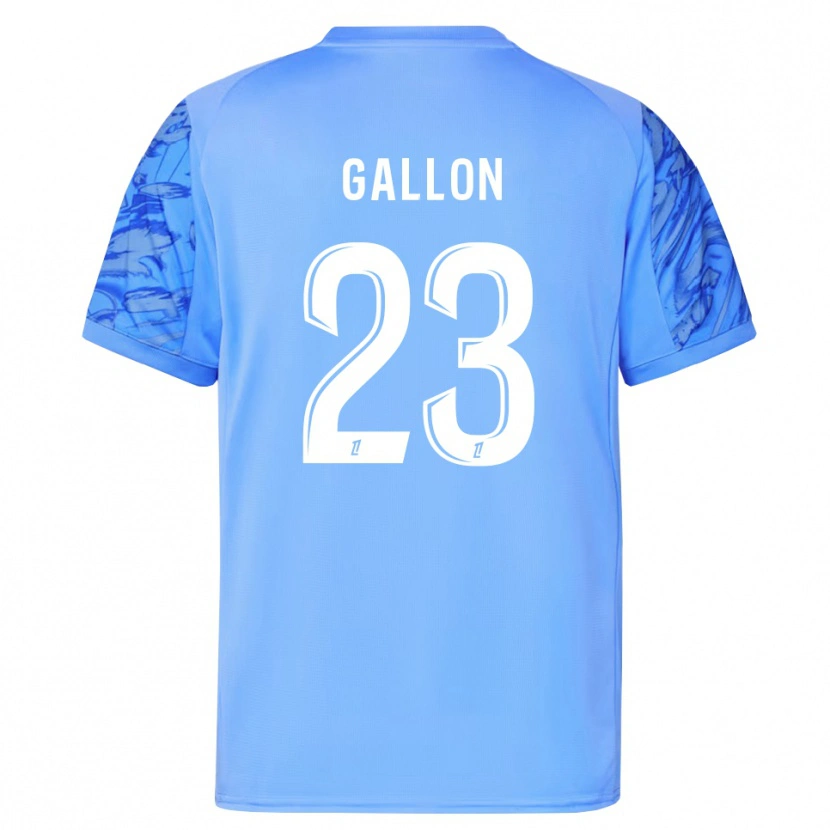 Danxen Mujer Camiseta Gauthier Gallon #23 Azul Blanco Portero Equipación 2025/26 La Camisa