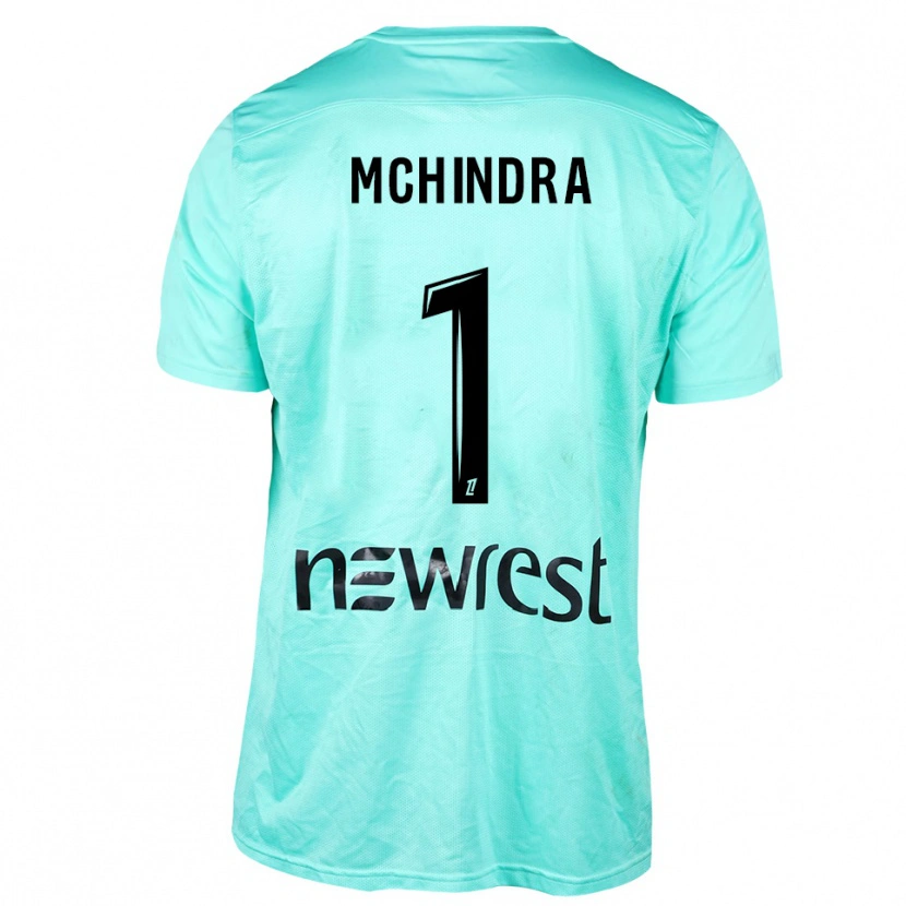 Danxen Mujer Camiseta Naime Said Mchindra #1 Negro Aqua Portero Equipación 2025/26 La Camisa