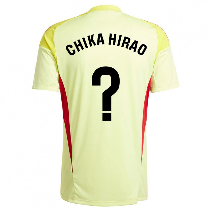 Danxen Mujer Camiseta Hirao Chika #0 Negro Amarillo Claro Portero Equipación 2025/26 La Camisa