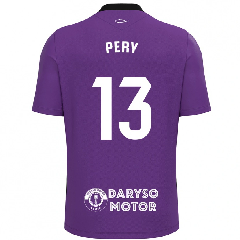 Danxen Mujer Camiseta Pery #13 Púrpura Blanco Portero Equipación 2025/26 La Camisa