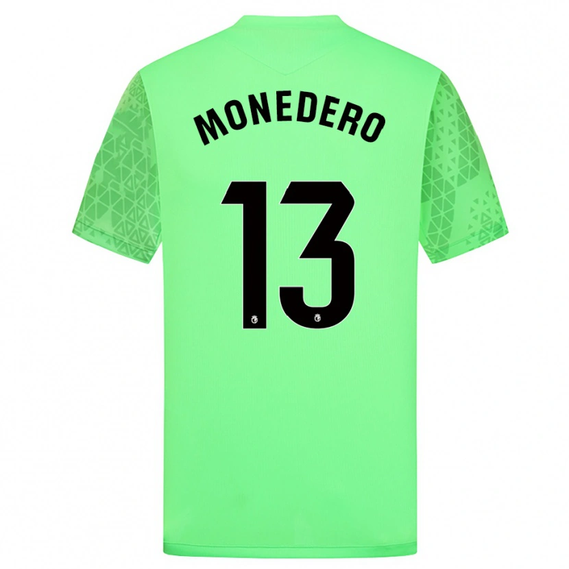 Danxen Mujer Camiseta Marc Monedero #13 Negro Verde Primavera Portero Equipación 2025/26 La Camisa
