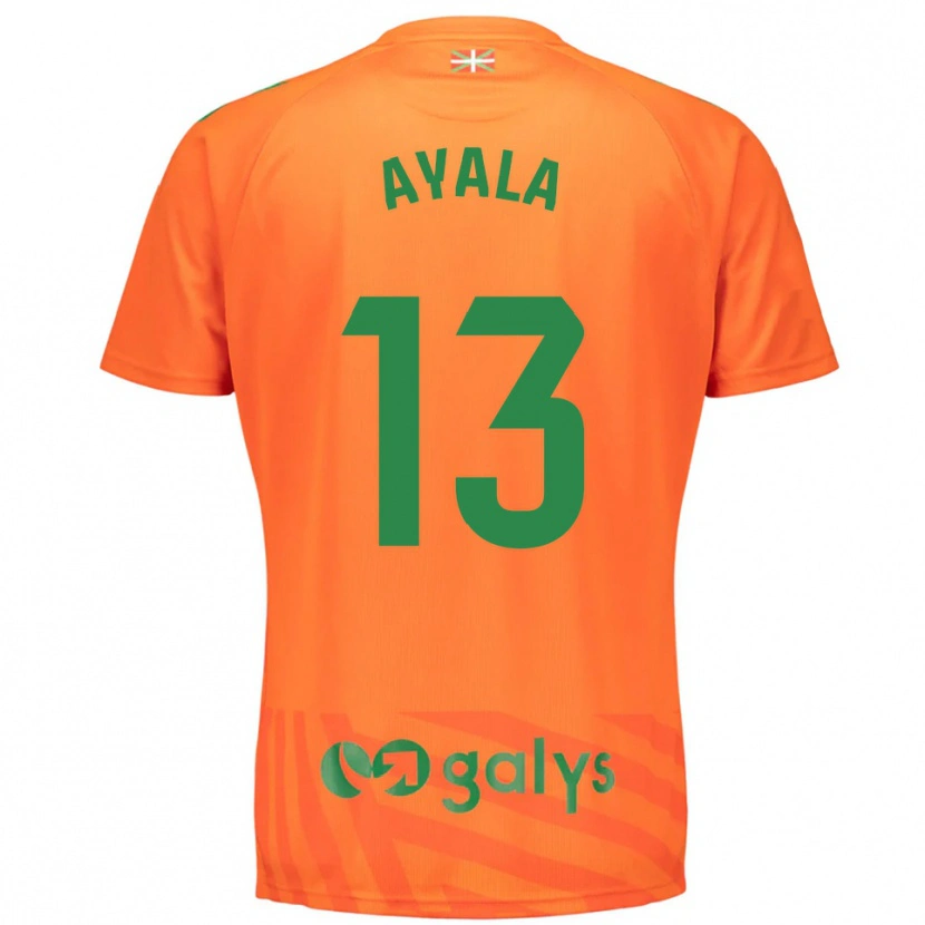 Danxen Mujer Camiseta Unai Ayala #13 Verde Naranja Portero Equipación 2025/26 La Camisa