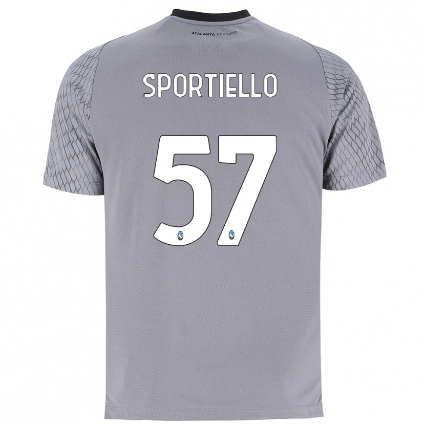 Danxen Mujer Camiseta Marco Sportiello #57 Gris Azul Rojo Portero Equipación 2025/26 La Camisa