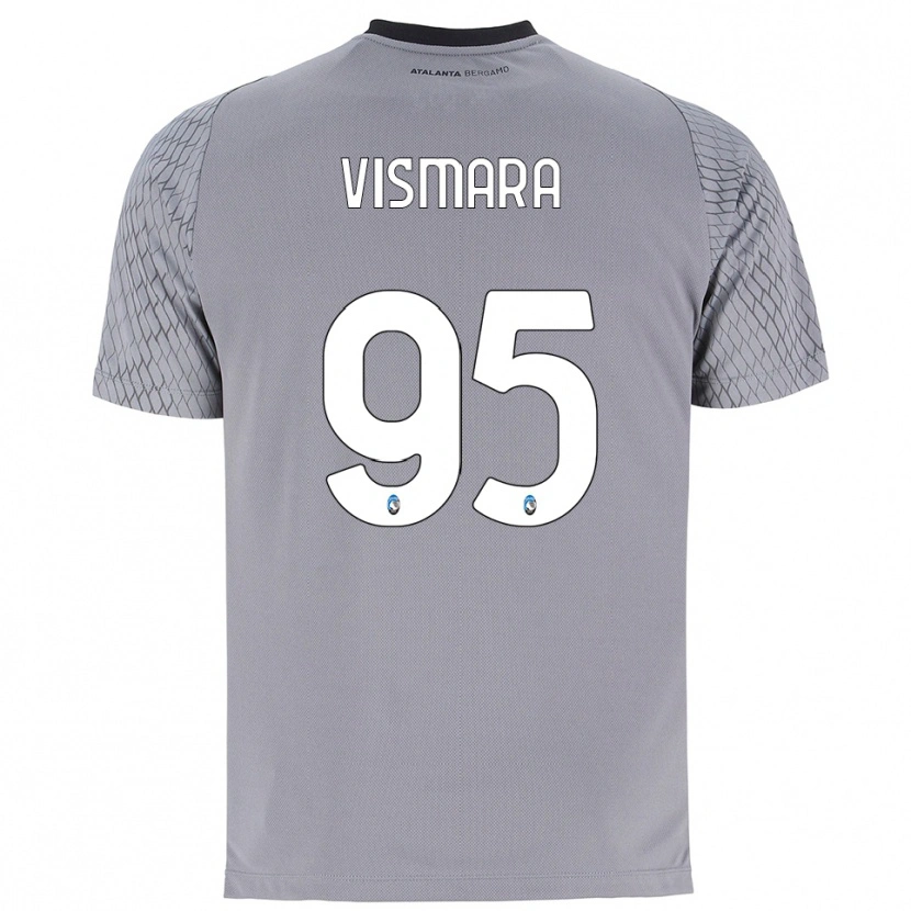 Danxen Mujer Camiseta Paolo Vismara #95 Gris Azul Rojo Portero Equipación 2025/26 La Camisa