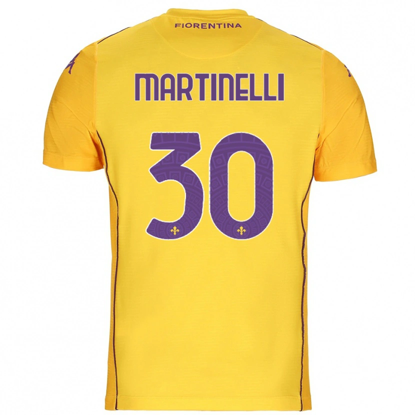 Danxen Mujer Camiseta Tommaso Martinelli #30 Naranja Amarillo Púrpura Portero Equipación 2025/26 La Camisa