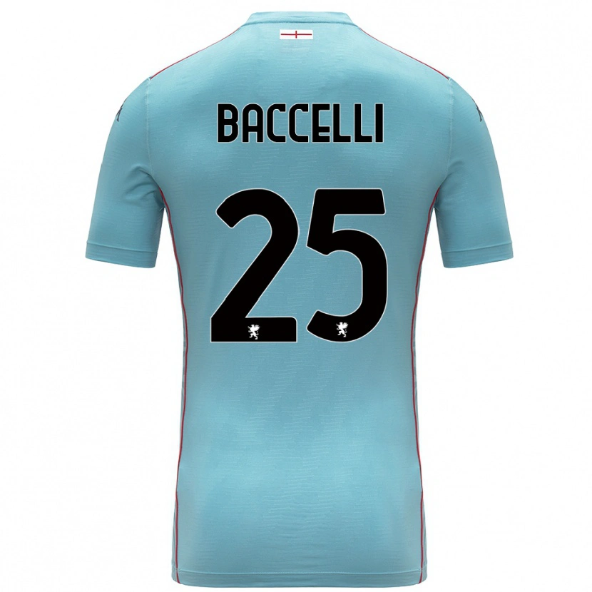 Danxen Mujer Camiseta Pietro Baccelli #25 Azul Gris Portero Equipación 2025/26 La Camisa