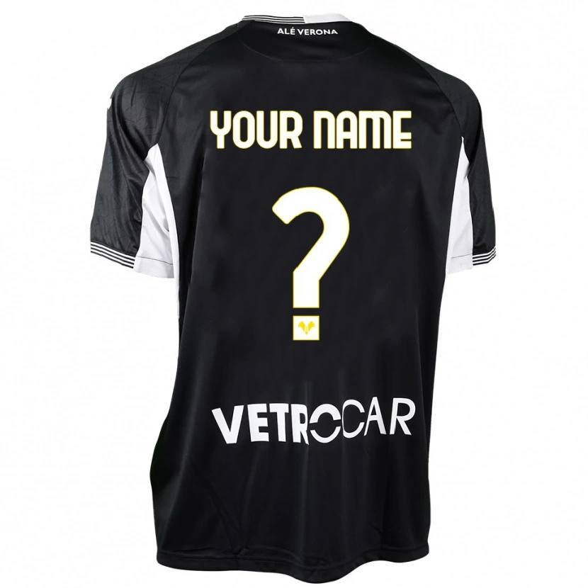Danxen Mujer Camiseta Hellas Verona Negro Blanco Portero Equipación 2025/26 La Camisa