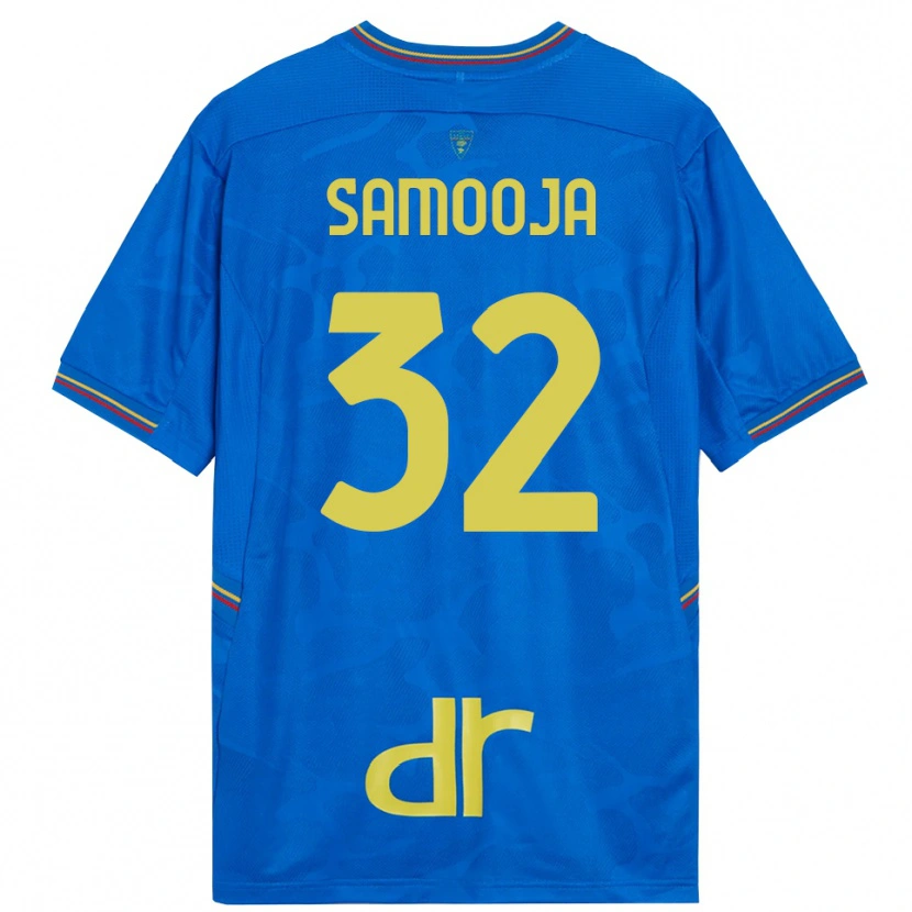 Danxen Mujer Camiseta Jasper Samooja #32 Azul Real Marrón Portero Equipación 2025/26 La Camisa