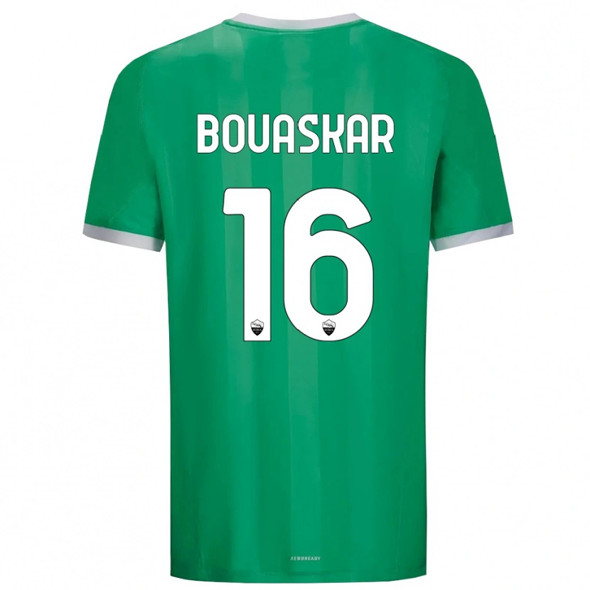 Danxen Mujer Camiseta Slim Bouaskar #16 Verde Blanco Portero Equipación 2025/26 La Camisa