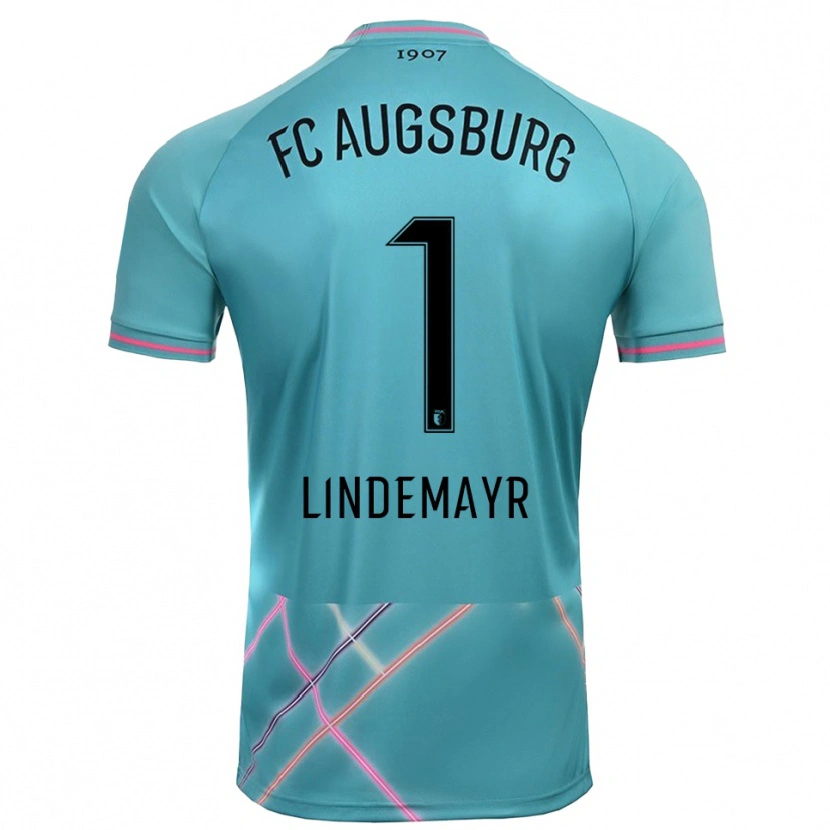 Danxen Mujer Camiseta Lisa Lindemayr #1 Verde Mar Claro Portero Equipación 2025/26 La Camisa