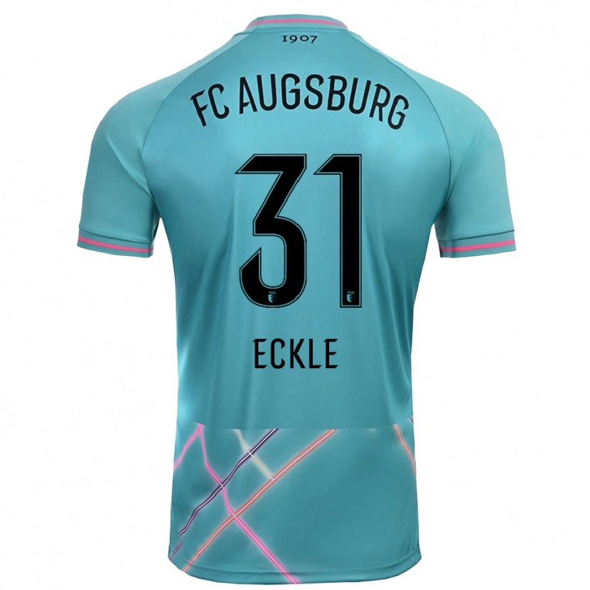 Danxen Mujer Camiseta Philipp Eckle #31 Verde Mar Claro Portero Equipación 2025/26 La Camisa