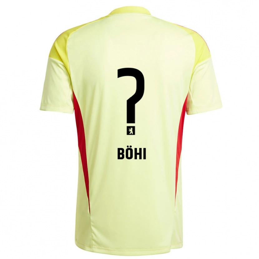Danxen Mujer Camiseta Nadine Böhi #0 Amarillo Claro Negro Portero Equipación 2025/26 La Camisa