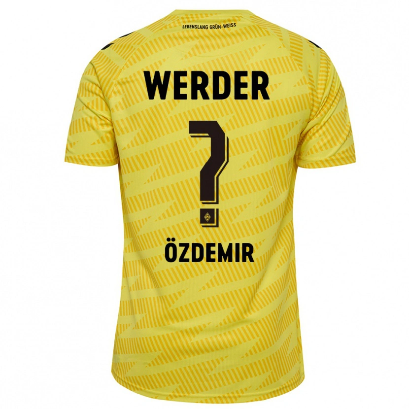 Danxen Mujer Camiseta Sinem Özdemir #0 Amarillo Negro Portero Equipación 2025/26 La Camisa