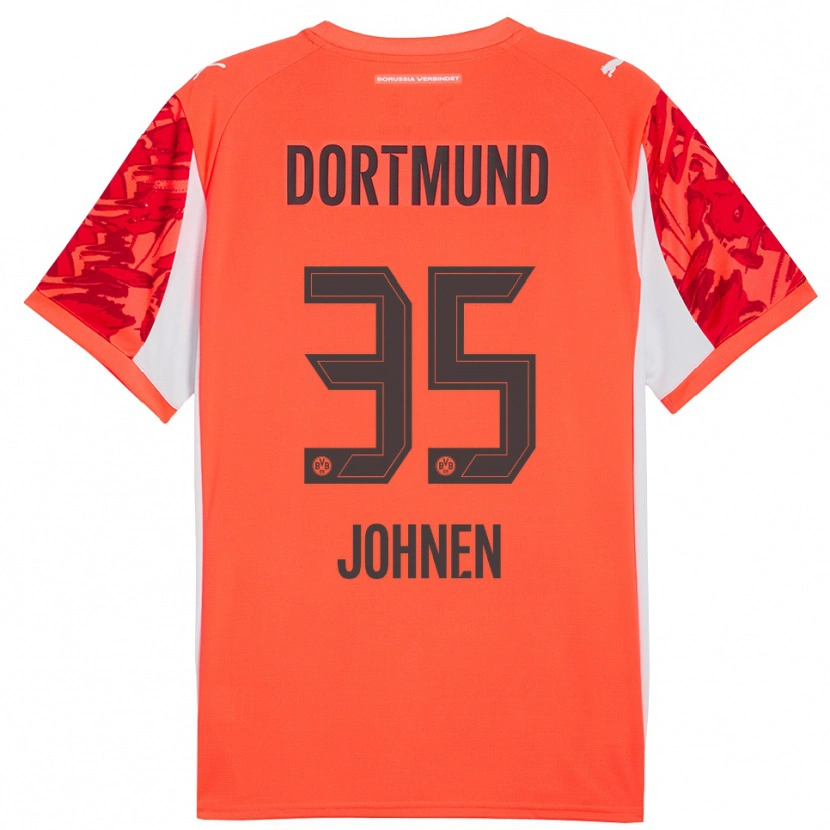 Danxen Mujer Camiseta Marcel Johnen #35 Naranja Rojo Portero Equipación 2025/26 La Camisa