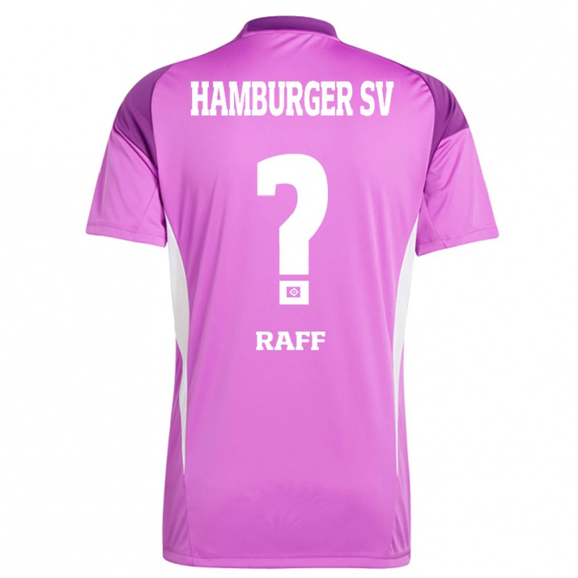 Danxen Mujer Camiseta Dennis Raff #0 Blanco Lila Púrpura Portero Equipación 2025/26 La Camisa