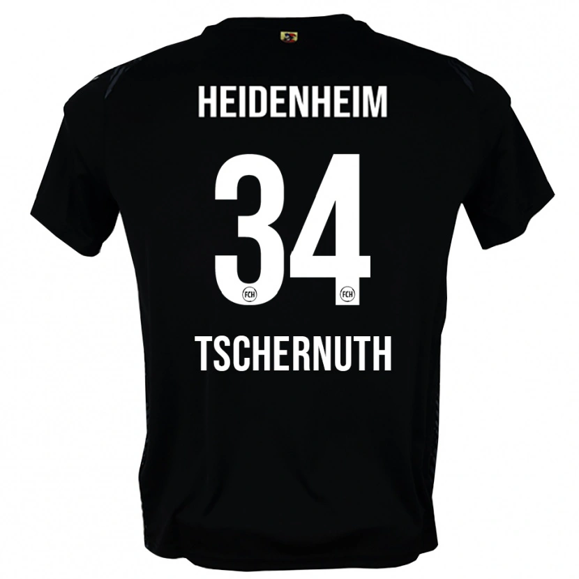 Danxen Mujer Camiseta Paul Tschernuth #34 Gris Oscuro Negro Portero Equipación 2025/26 La Camisa