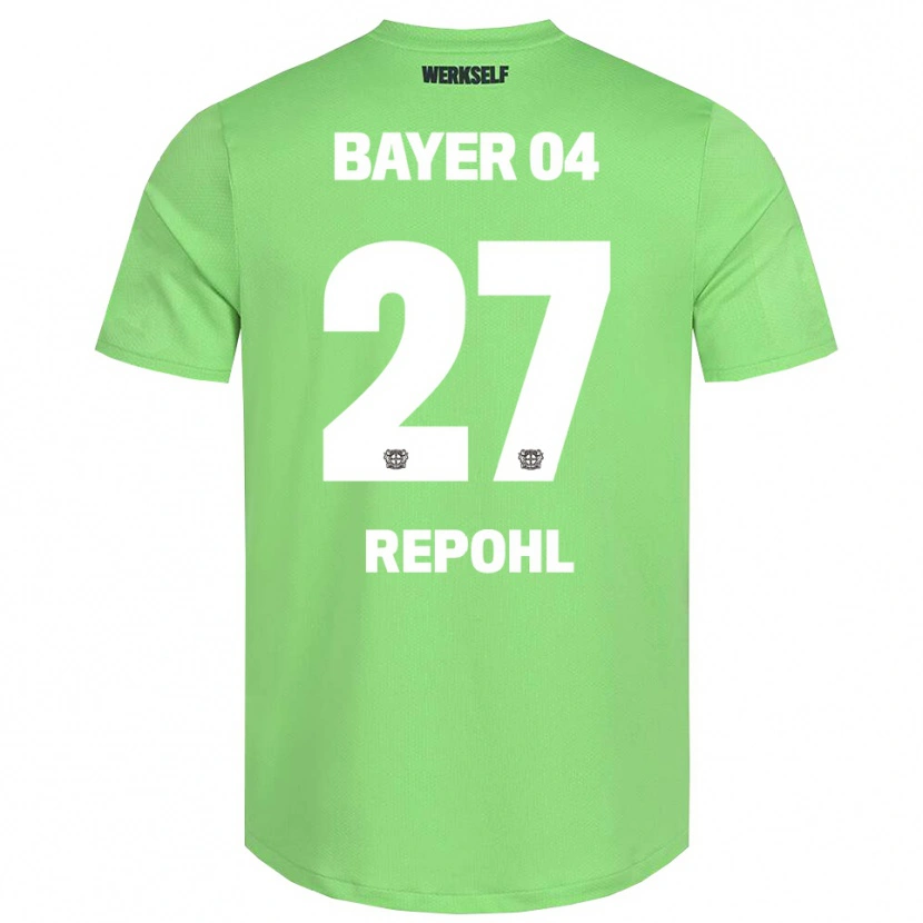 Danxen Mujer Camiseta Friederike Repohl #27 Verde Claro Blanco Portero Equipación 2025/26 La Camisa