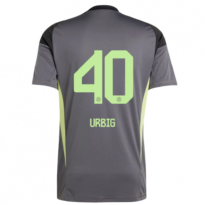 Danxen Mujer Camiseta Jonas Urbig #40 Amarillo Verde Negro Portero Equipación 2025/26 La Camisa