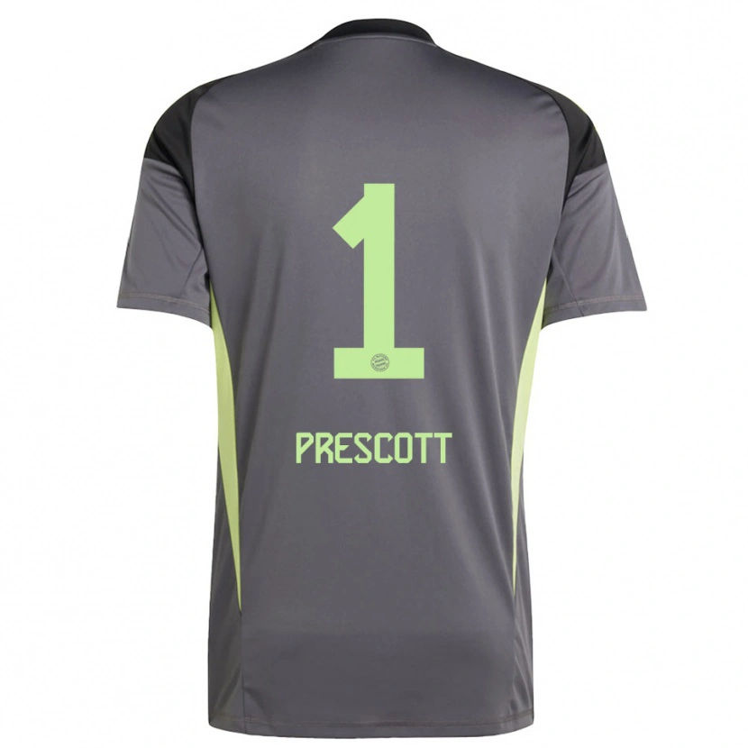 Danxen Mujer Camiseta Leonard Prescott #1 Amarillo Verde Negro Portero Equipación 2025/26 La Camisa