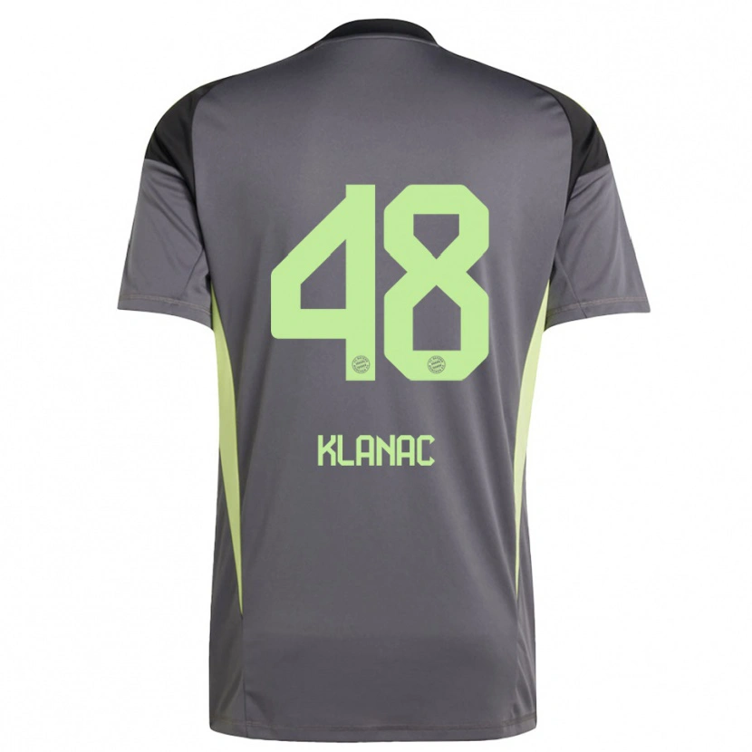 Danxen Mujer Camiseta Leon Klanac #48 Amarillo Verde Negro Portero Equipación 2025/26 La Camisa