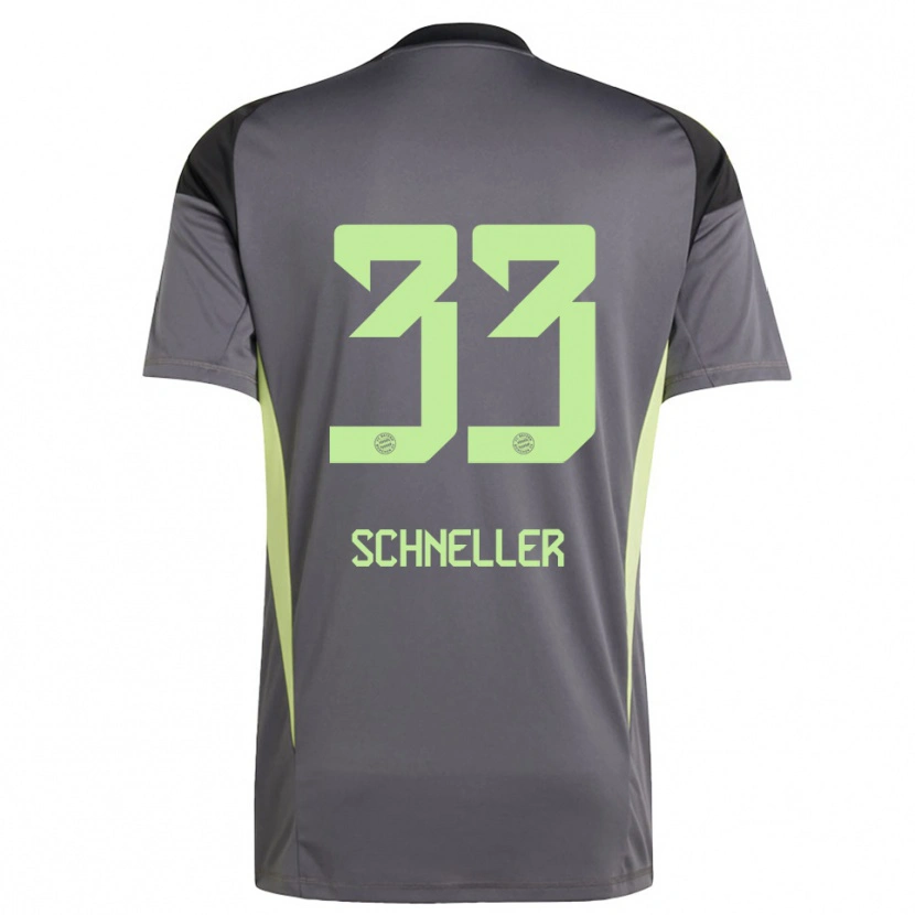 Danxen Mujer Camiseta Lukas Schneller #33 Amarillo Verde Negro Portero Equipación 2025/26 La Camisa