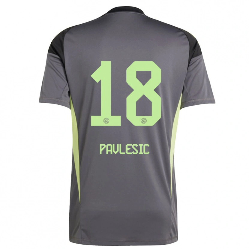 Danxen Mujer Camiseta Anthony Pavlesic #18 Amarillo Verde Negro Portero Equipación 2025/26 La Camisa