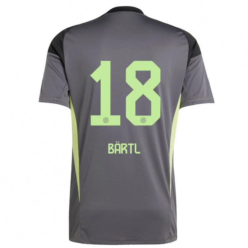 Danxen Mujer Camiseta Jannis Bärtl #18 Amarillo Verde Negro Portero Equipación 2025/26 La Camisa