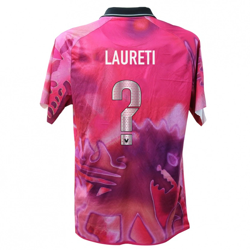 Danxen Mujer Camiseta Tommaso Laureti #0 Rosa Oscuro Portero Equipación 2025/26 La Camisa