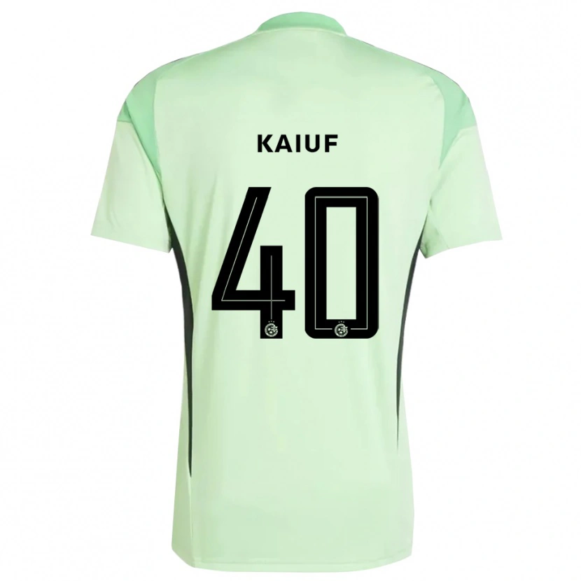 Danxen Mujer Camiseta Sharif Kaiuf #40 Verde Claro Negro Portero Equipación 2025/26 La Camisa