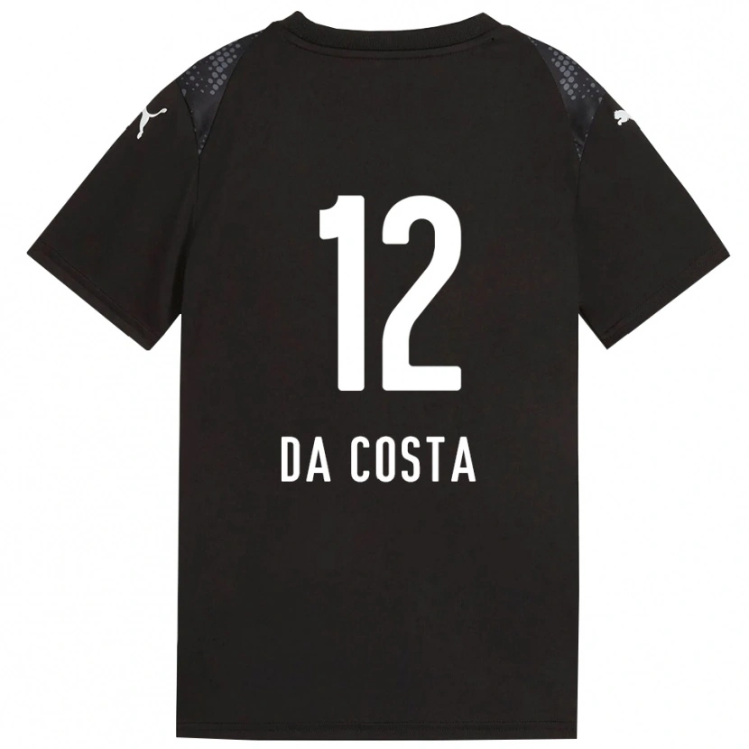 Danxen Mujer Camiseta Paulo da Costa #12 Dorado Negro Portero Equipación 2025/26 La Camisa