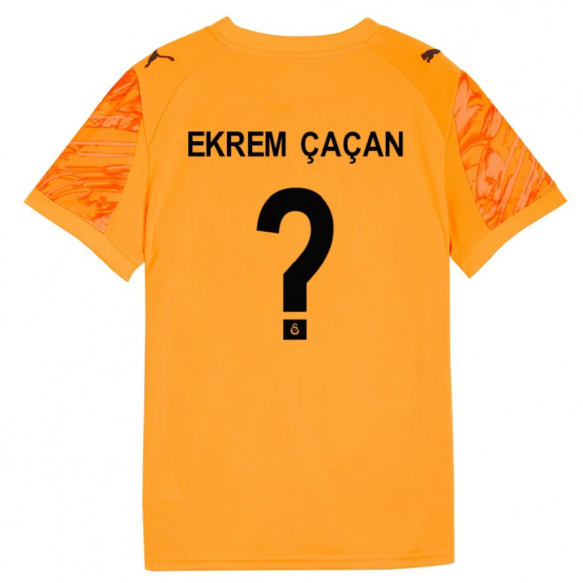 Danxen Mujer Camiseta Yağız Ekrem Çaçan #0 Naranja Oscuro Negro Portero Equipación 2025/26 La Camisa