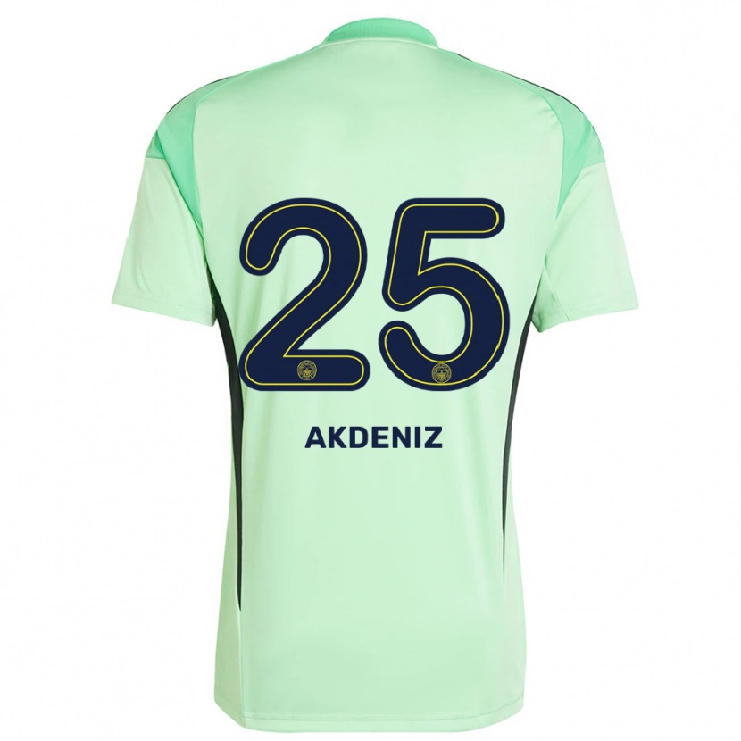Danxen Mujer Camiseta Zeynep Akdeniz #25 Verde Claro Negro Portero Equipación 2025/26 La Camisa