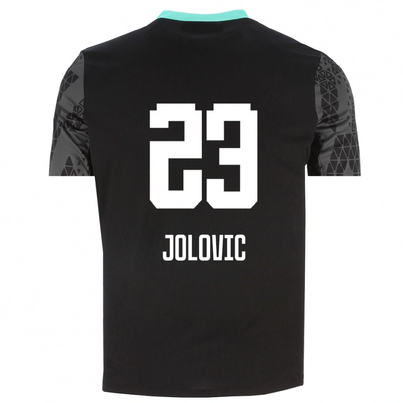Danxen Mujer Camiseta Bogdan Jolovic #23 Gris Tenue Negro Portero Equipación 2025/26 La Camisa