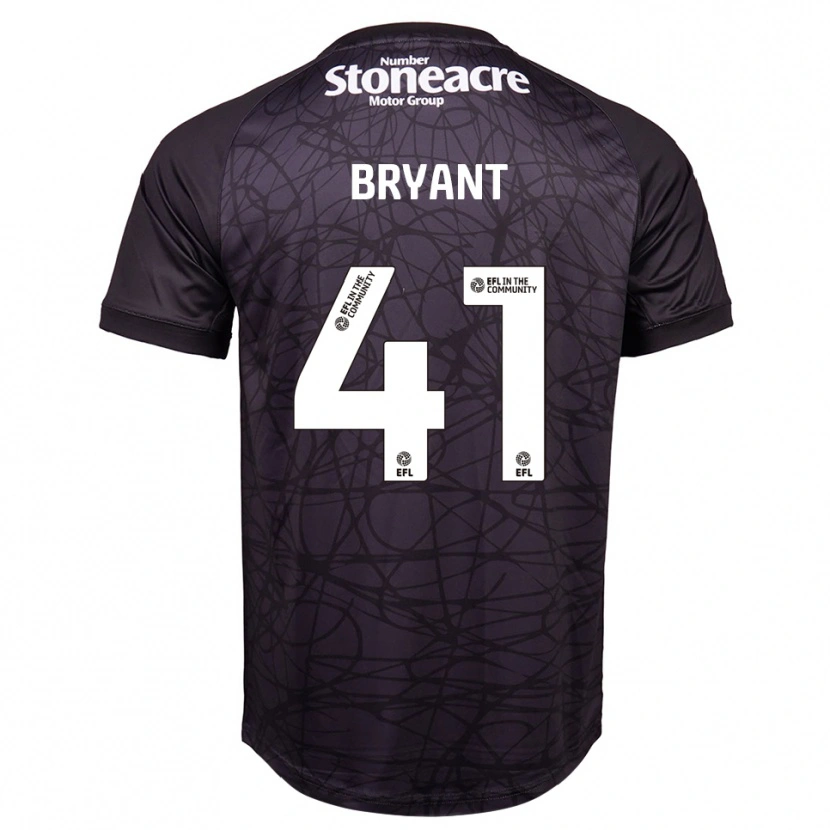 Danxen Mujer Camiseta Jacob Bryant #41 Negro Blanco Portero Equipación 2025/26 La Camisa