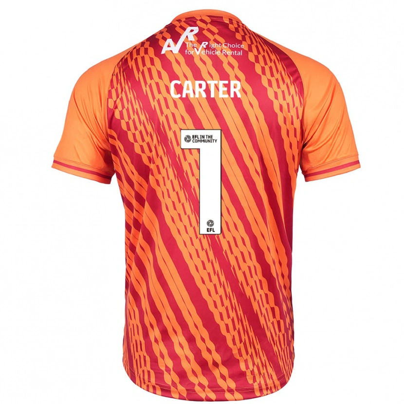 Danxen Mujer Camiseta Phoebe Carter #1 Naranja Portero Equipación 2025/26 La Camisa
