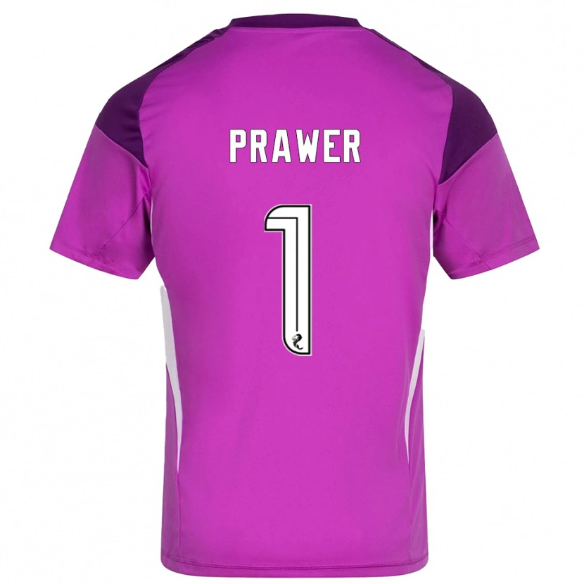 Danxen Mujer Camiseta Anna Prawer #1 Magenta Morado Portero Equipación 2025/26 La Camisa